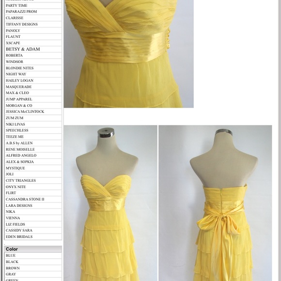 BCBG Sweatheart Neckline Long Ruffle Dress - Picture 8 of 8